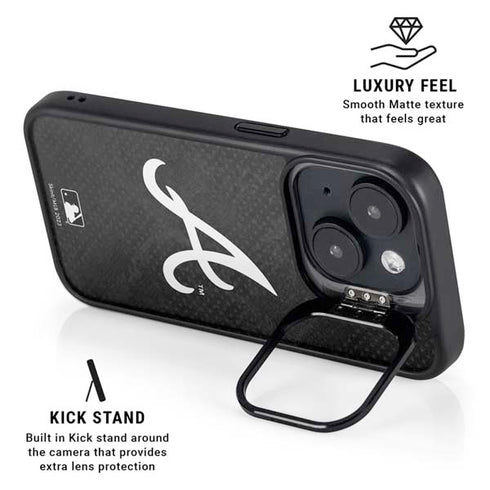 MLB Atlanta Braves Dark Wash iPhone 14 Kickstand Case